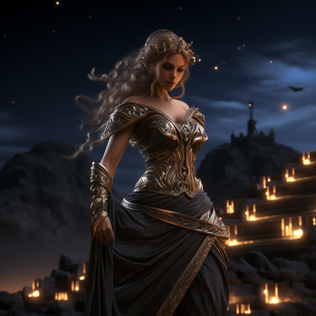 Nyx, the Greek goddess of the night