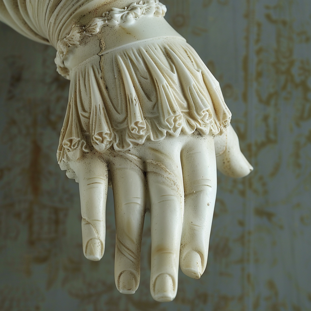 Greek woman arm sculpture photo