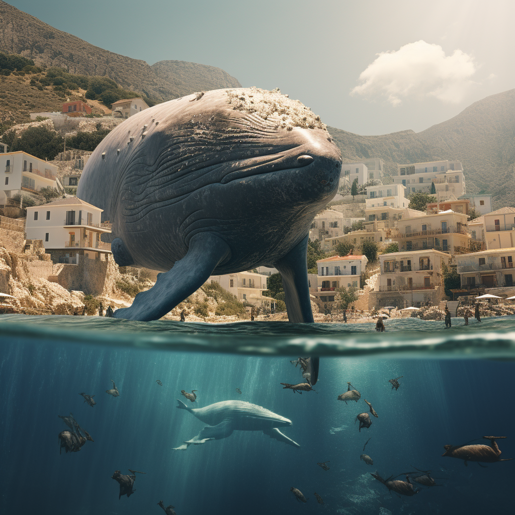 Greek town settled on humpback whale