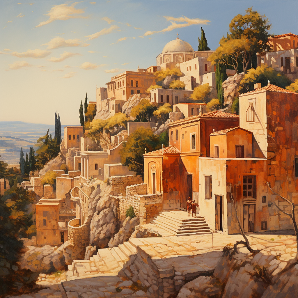 Ancient Greek cityscape