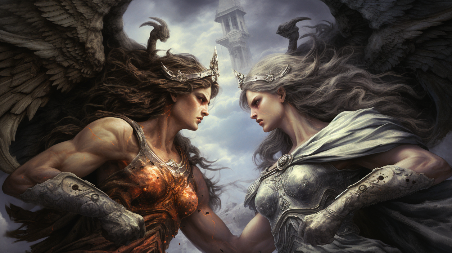 Greek Mythology Battle Artwork