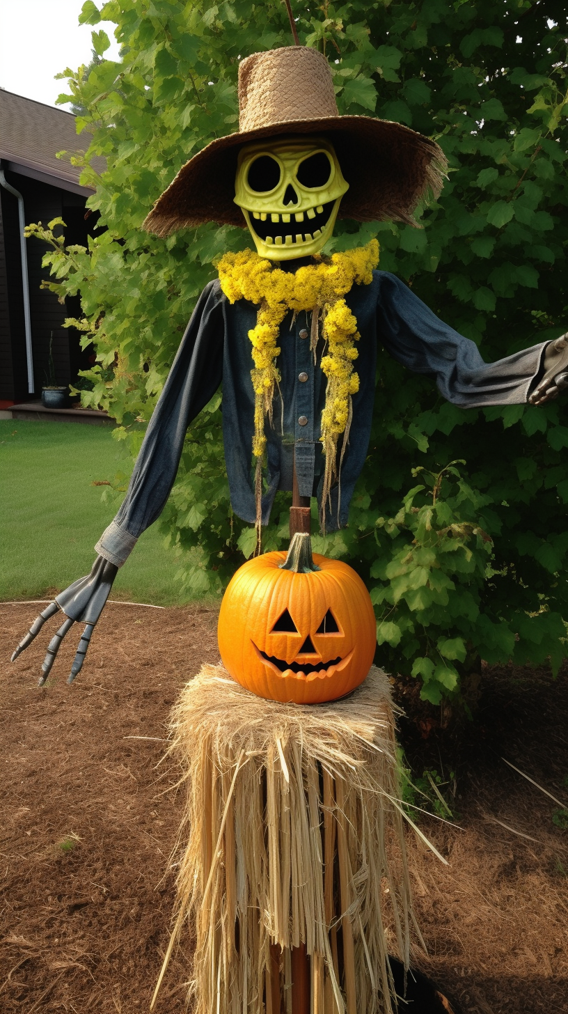 Scarecrow representing Green Bay Packers