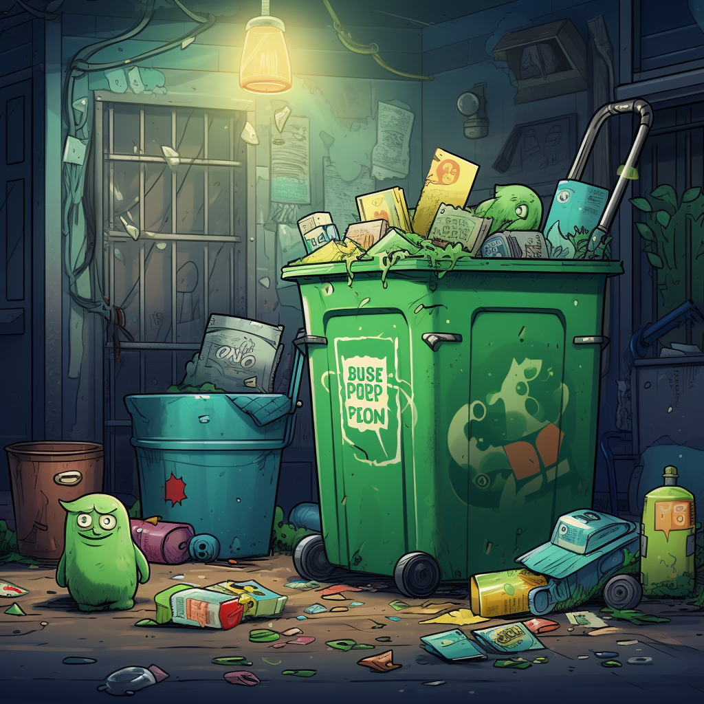 Children playing the Green Bin Game