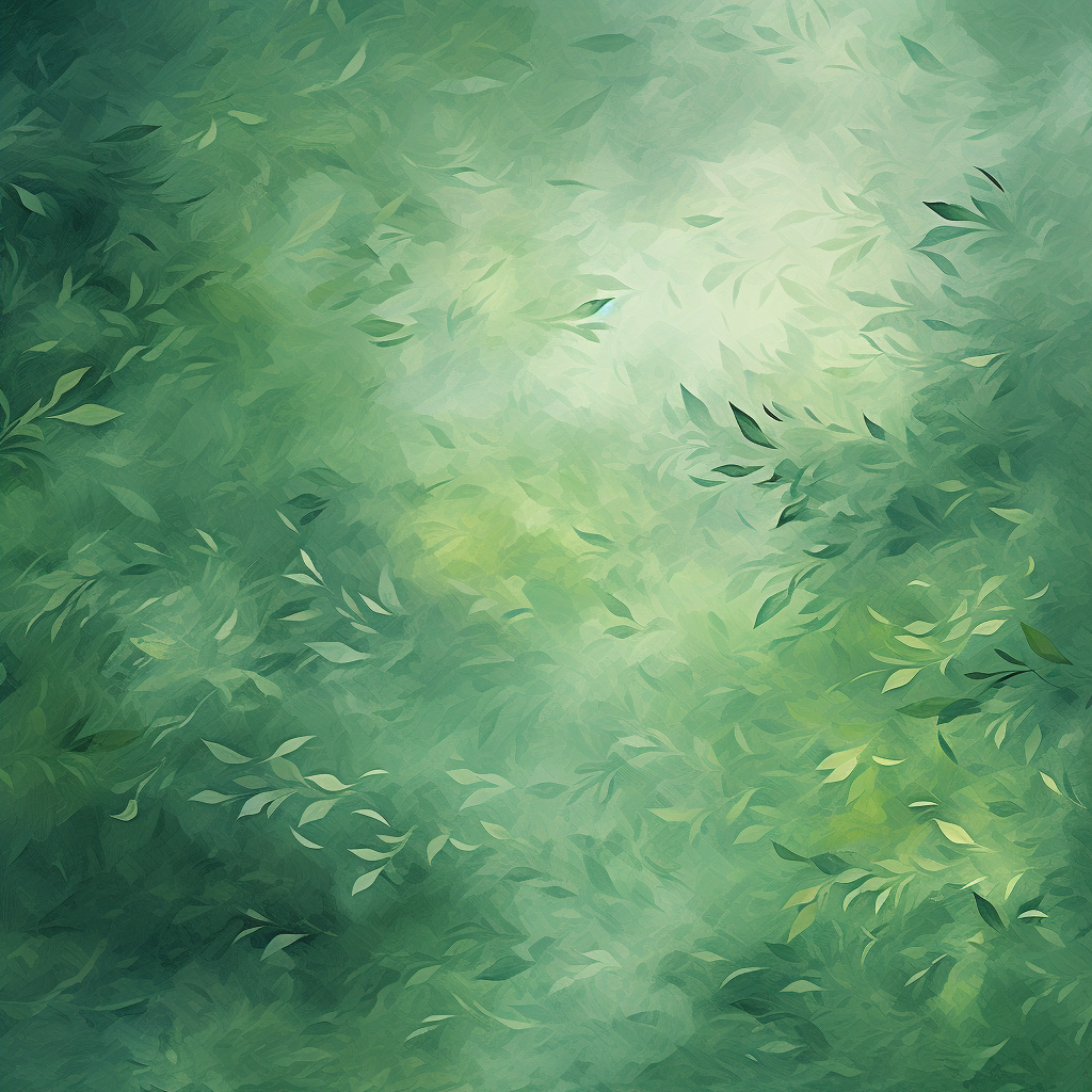 Muted impressionistic green foliage background