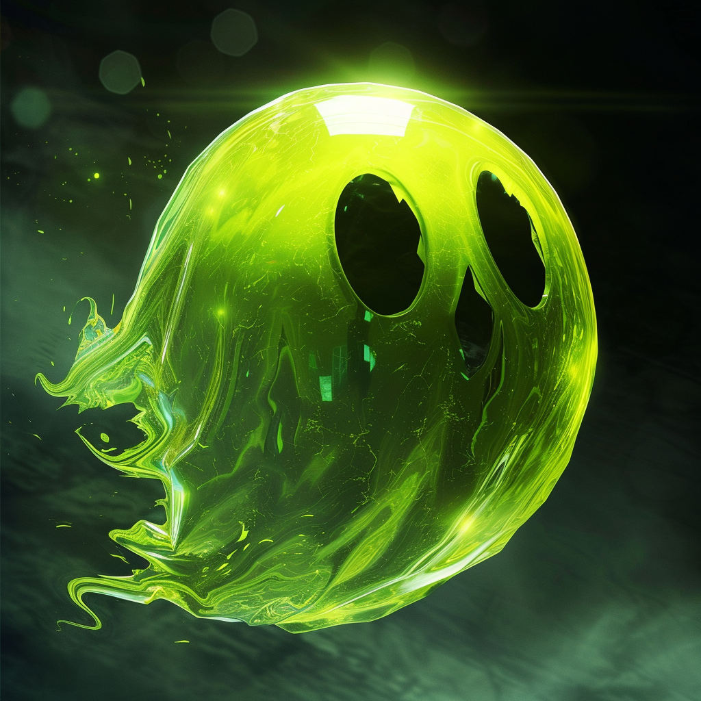 Green ghost game Pacman