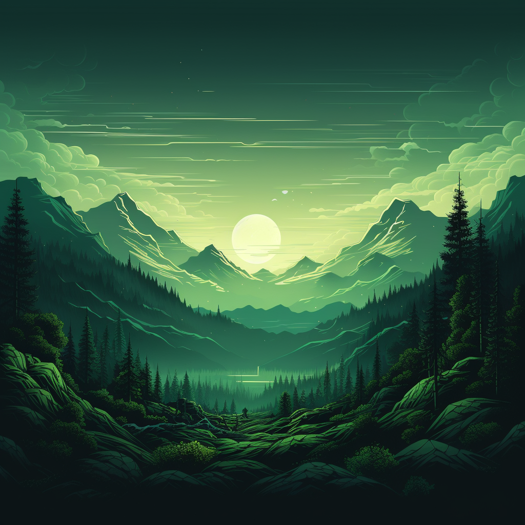 Beautiful green gradients for vibrant designs