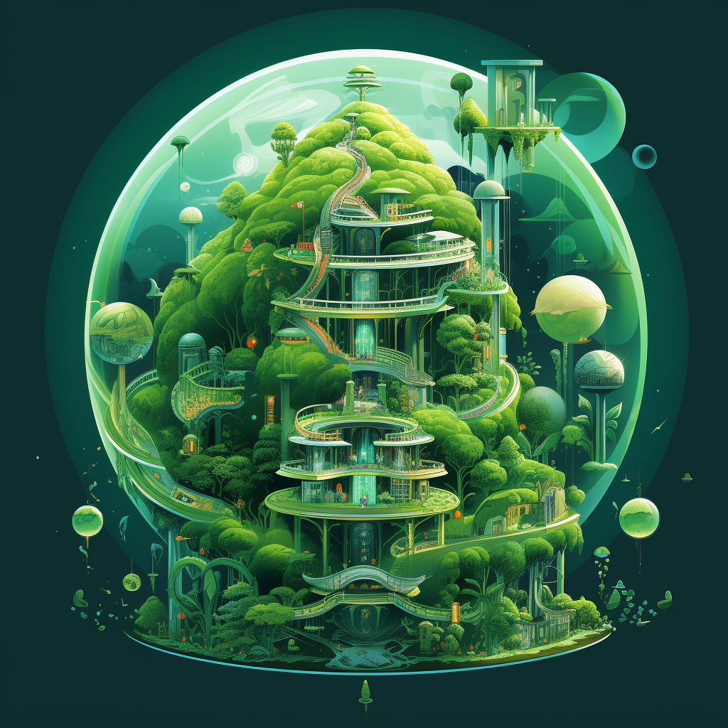 Illustration of a Green Hydrogen Ecosystem