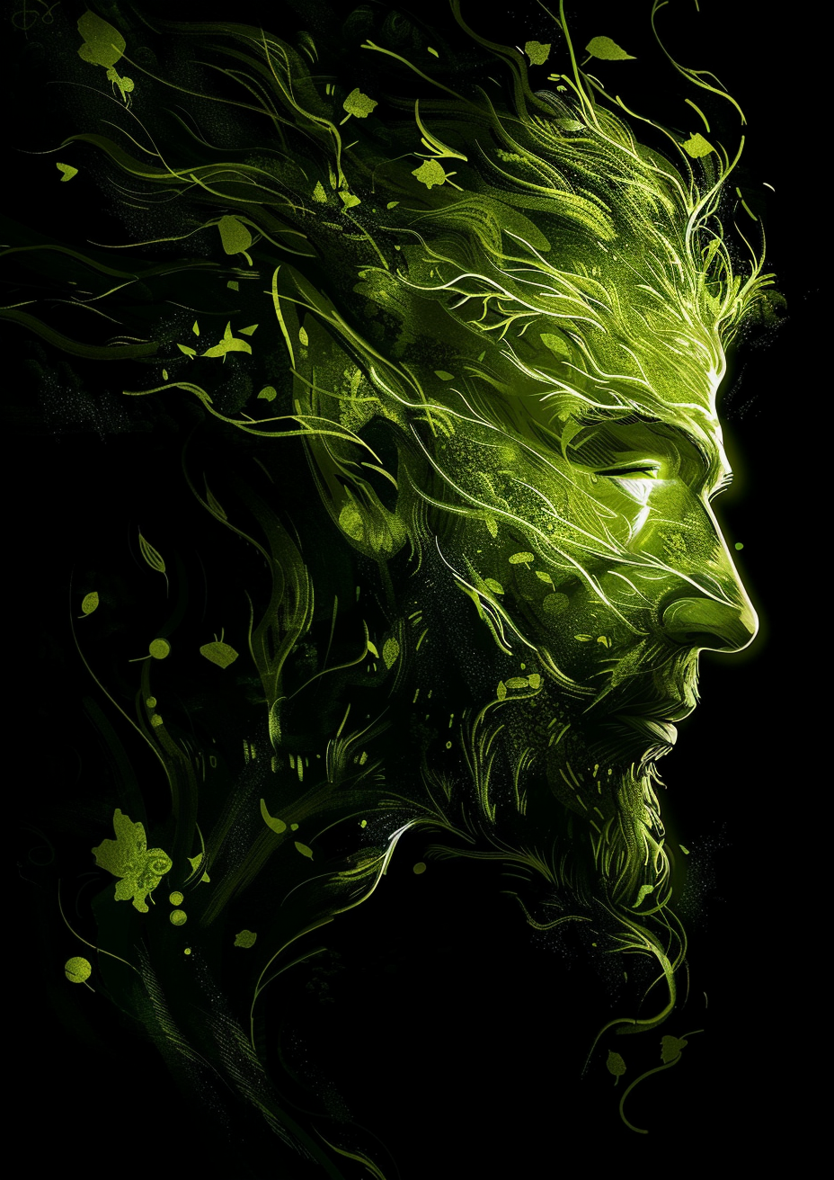 Proud Green Man Fantasy Art