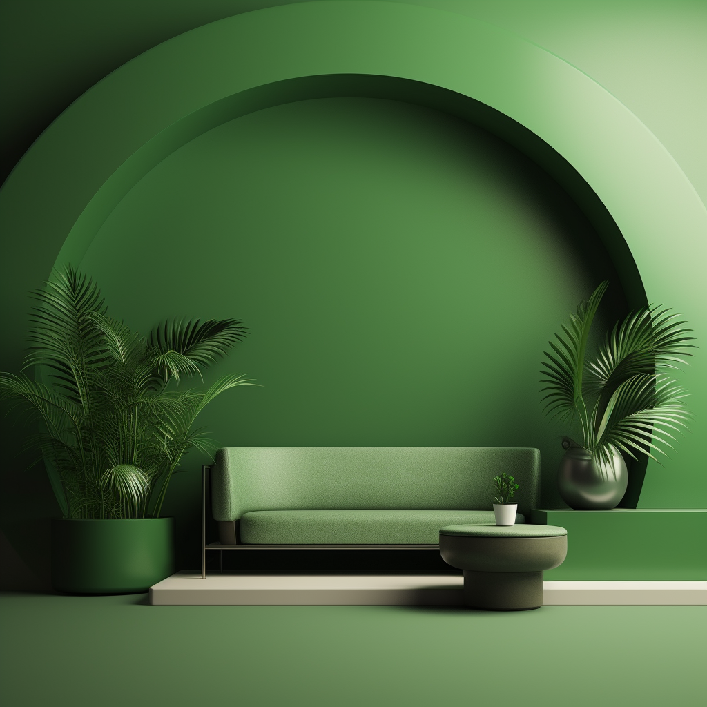 Minimalist green background design