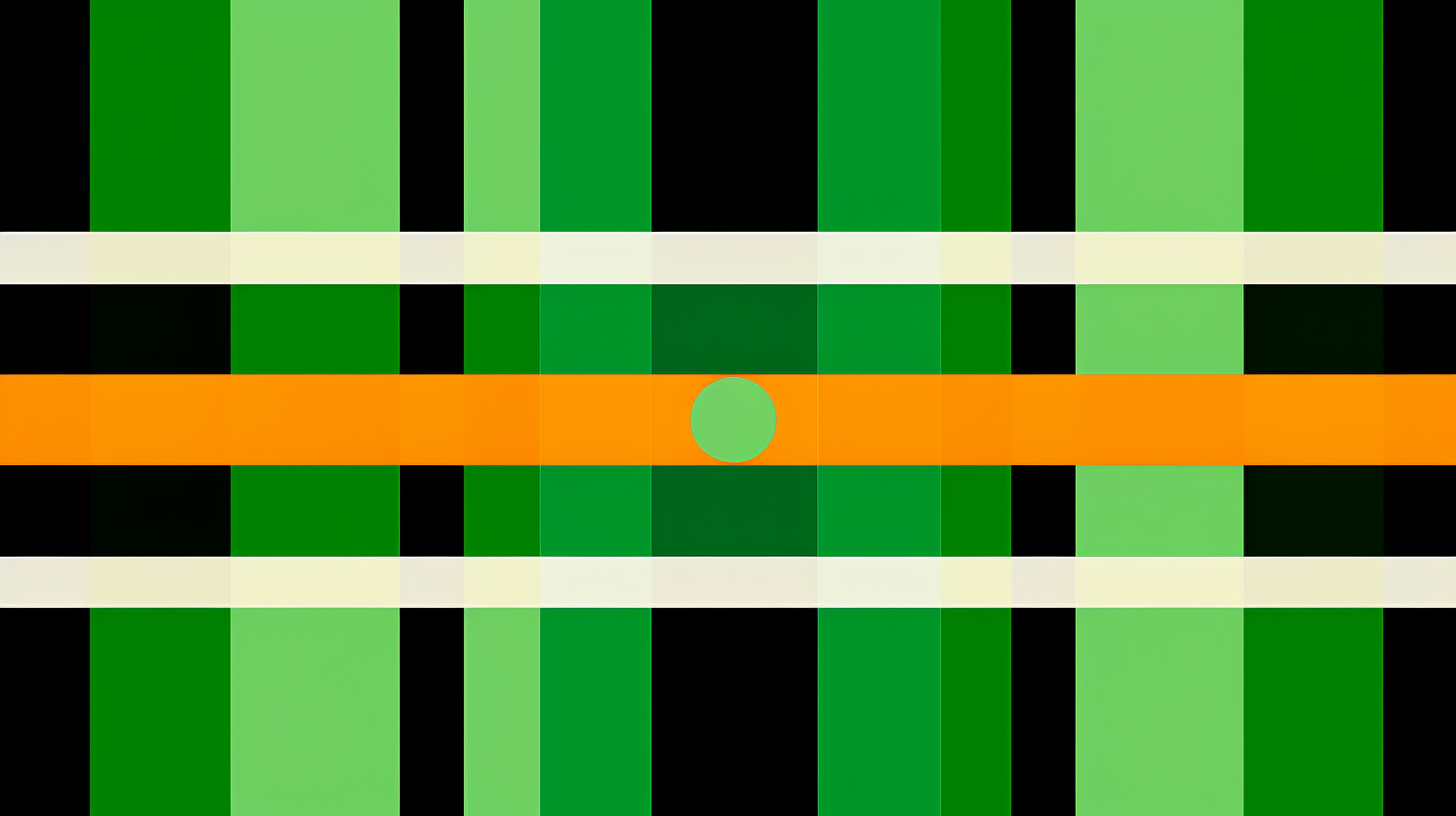 PAL Test Card in green