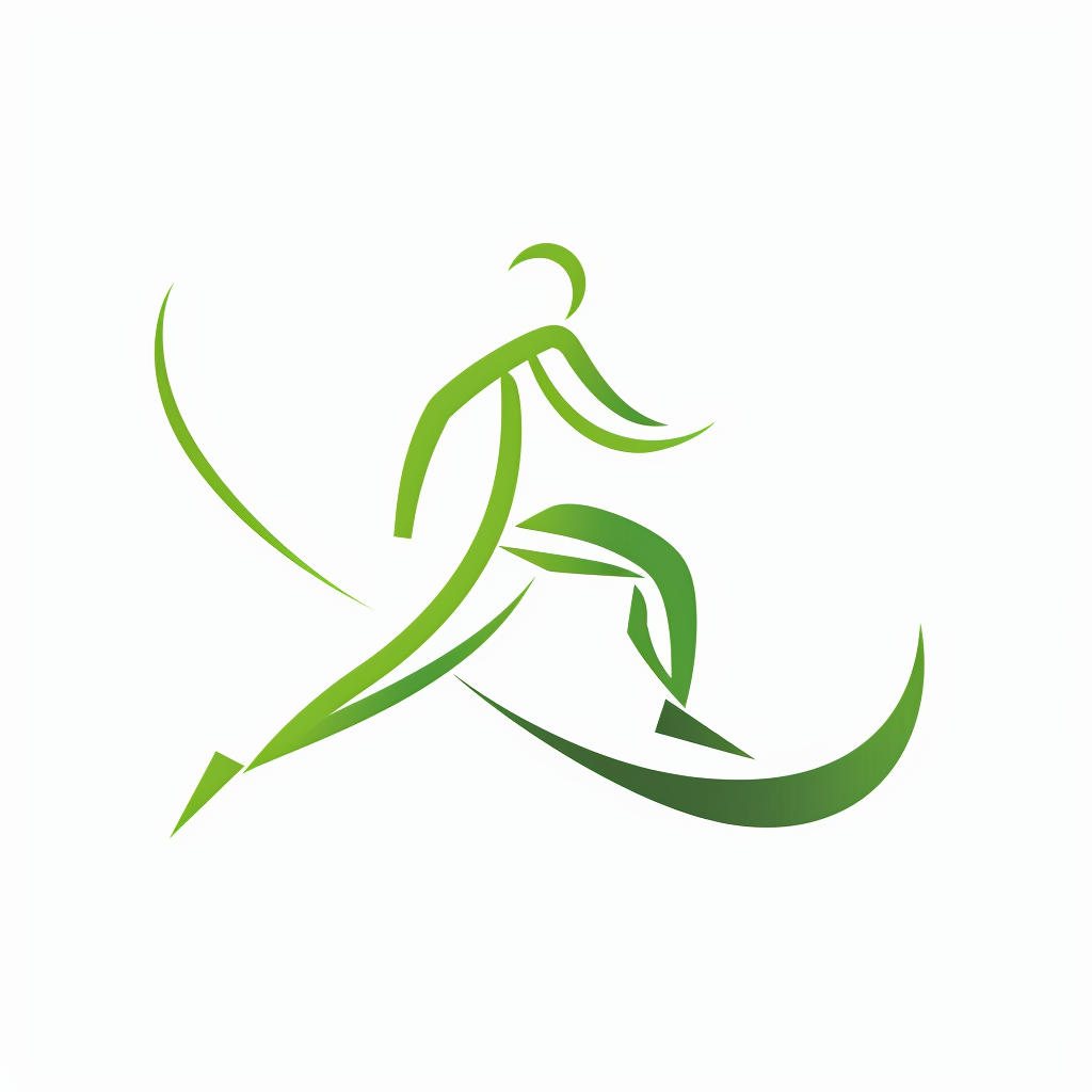 Green Running Man Logo Design