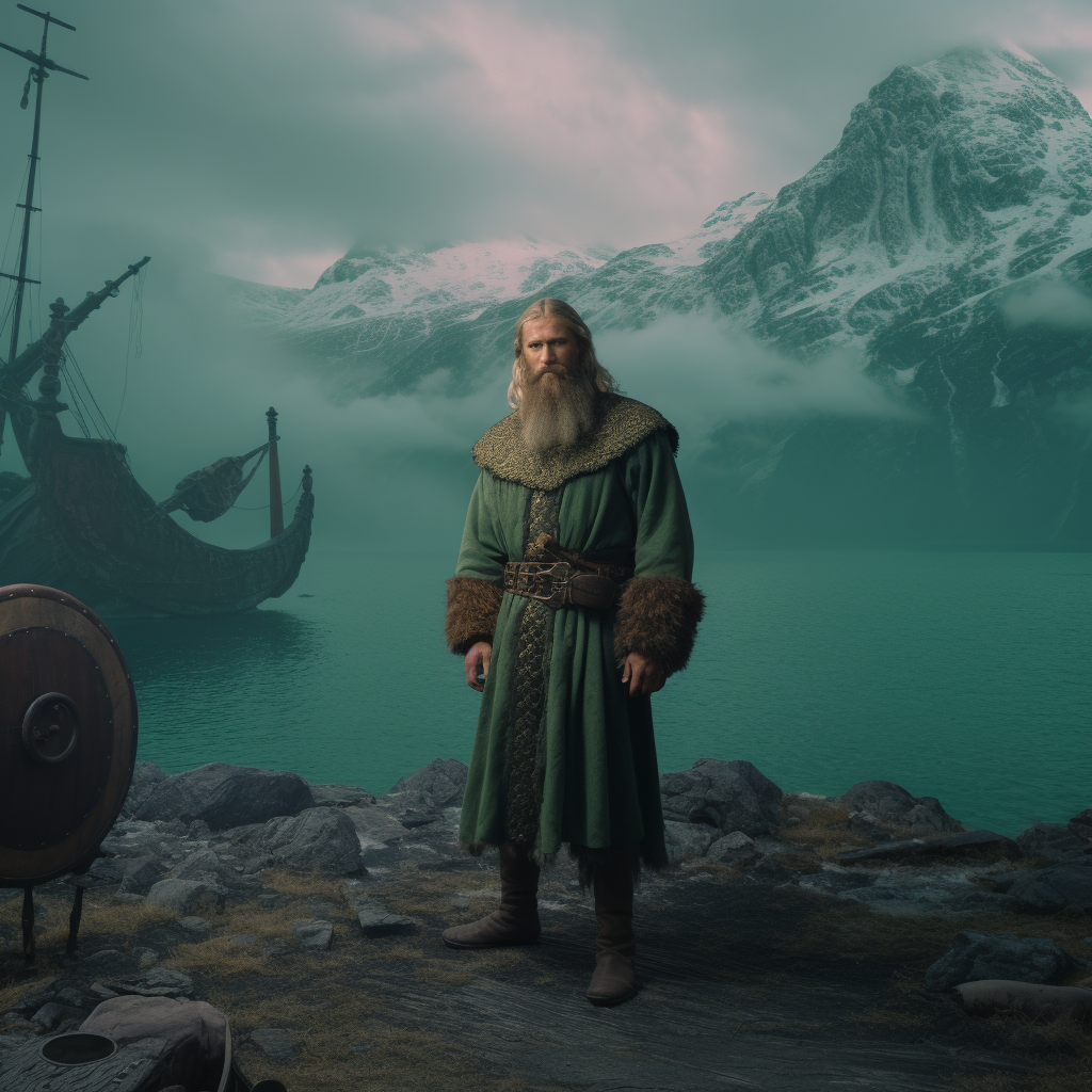 Green Screen Fjord Viking Background