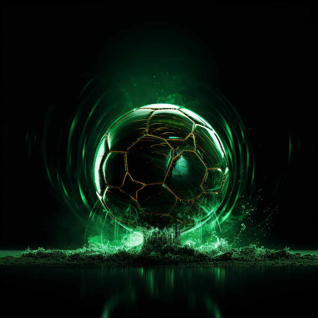 Animated soccer goal in green