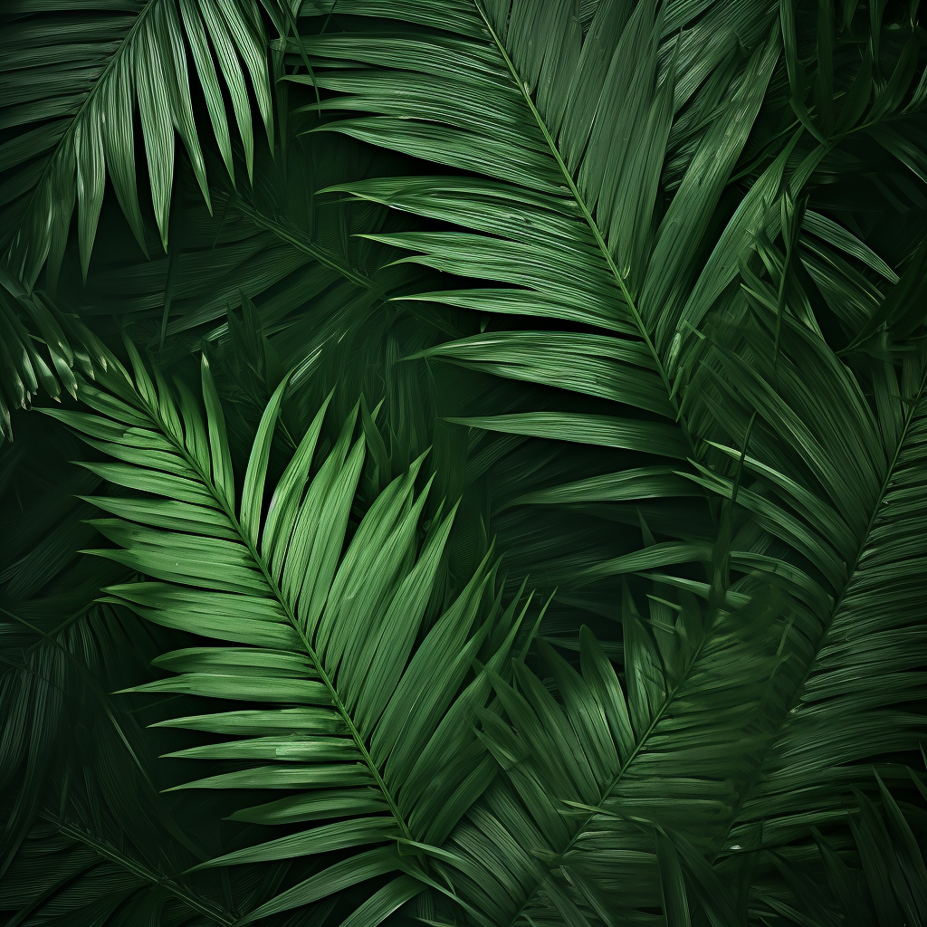 Simple Green Textured Tropical Background