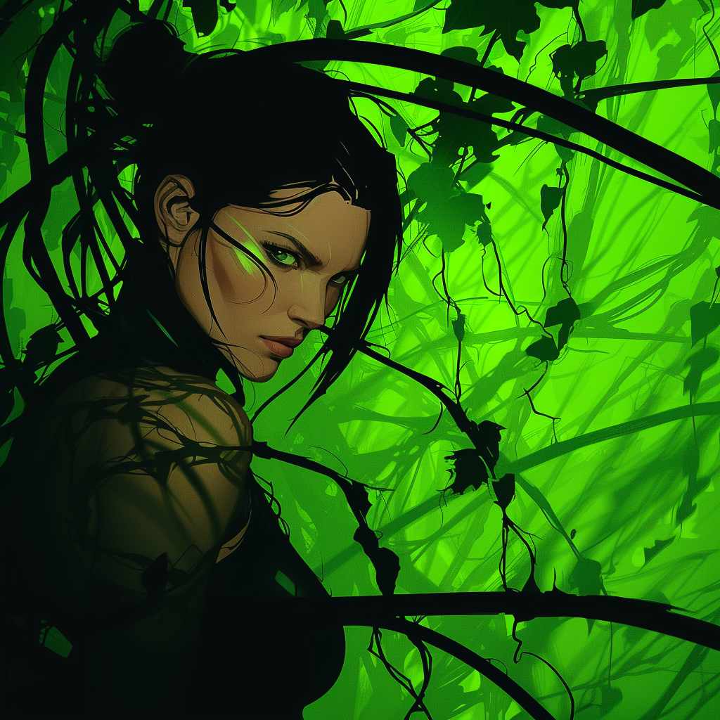 Green vines aeon flux style