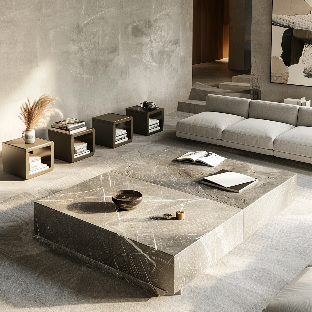 Grey stylish living room picture