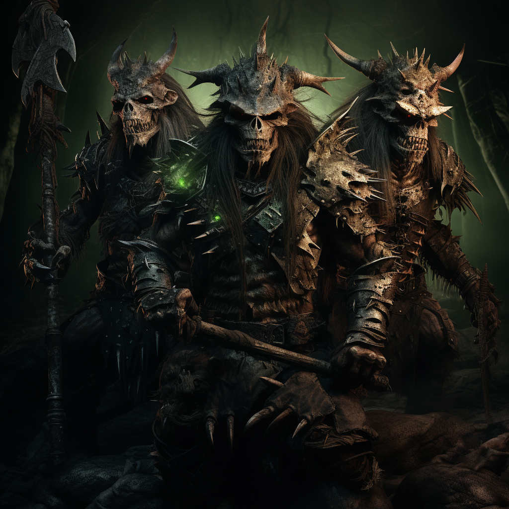 Vicious skaven assassins in high fantasy artwork