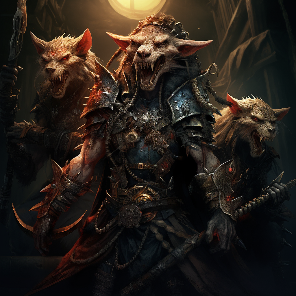 Vicious Skaven Assassins in Grimdark Outfits