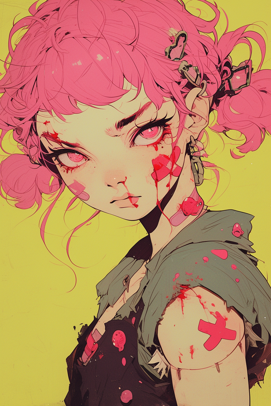 Grimes Anime Cartoon Character Artwork