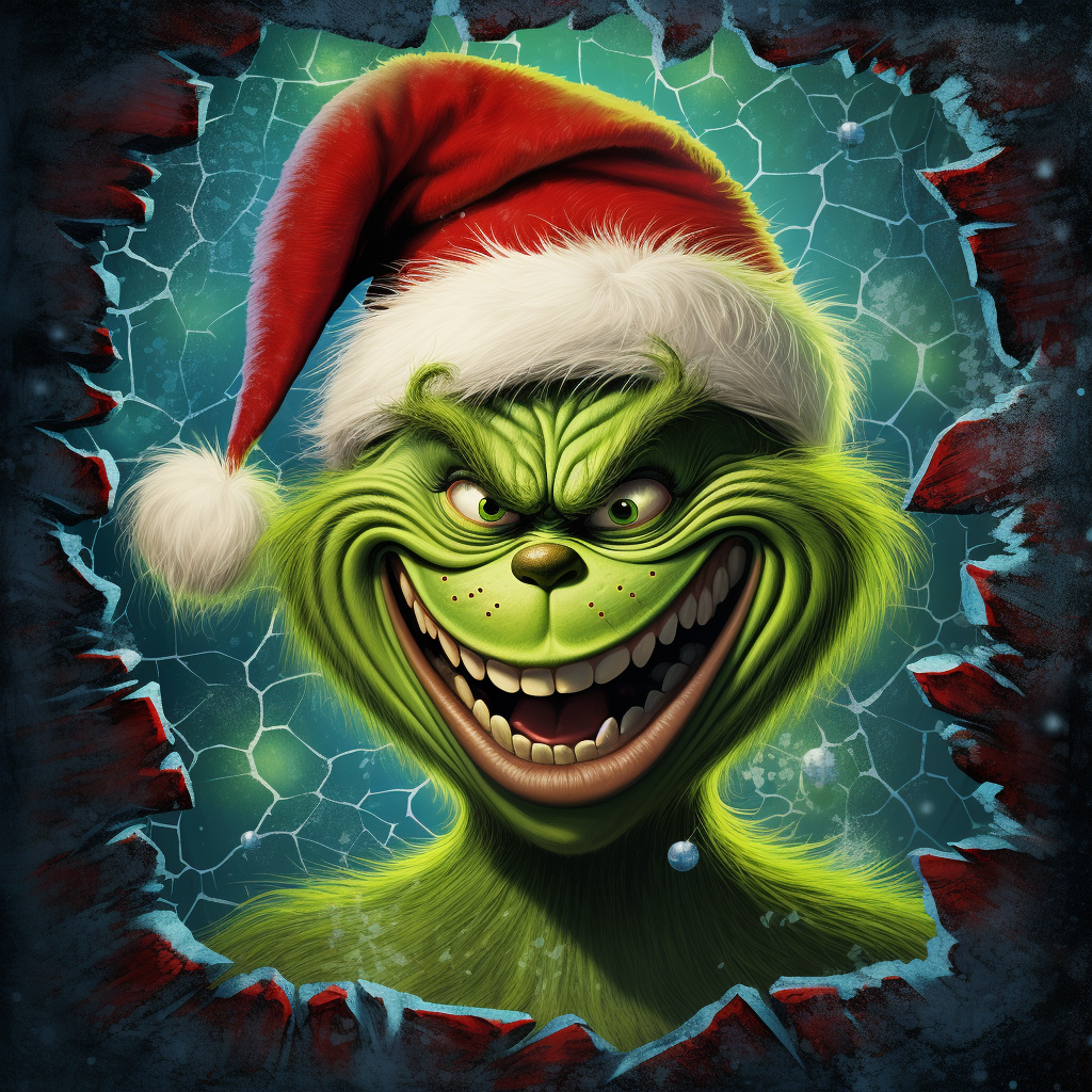 Colorful Grinch Wall Textures Xmas