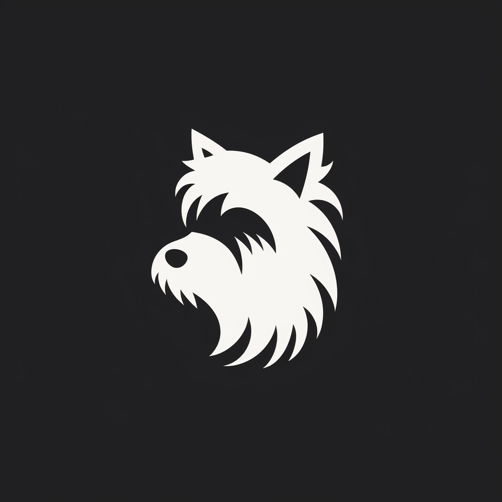 Minimalistic logo for groomer salon dogs