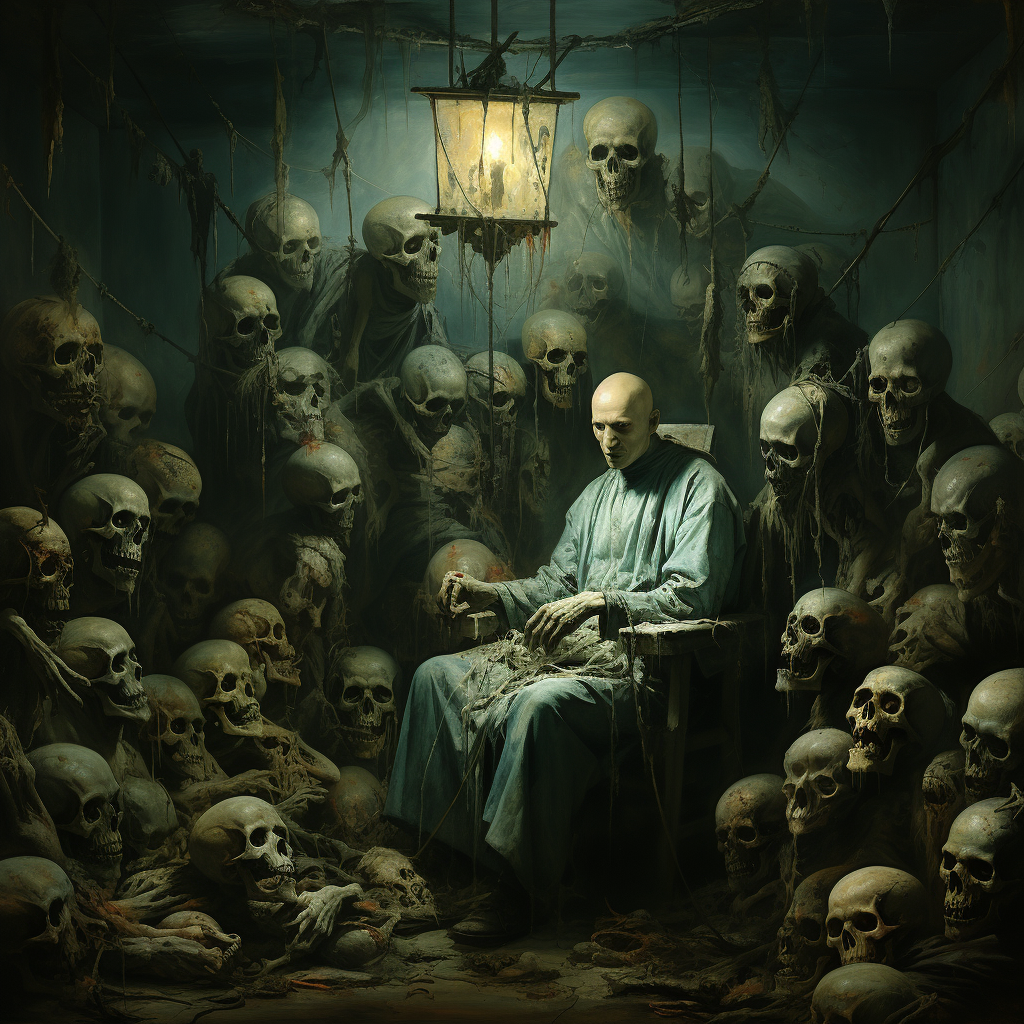 Grotesque and Macabre Mental Institution Artwork