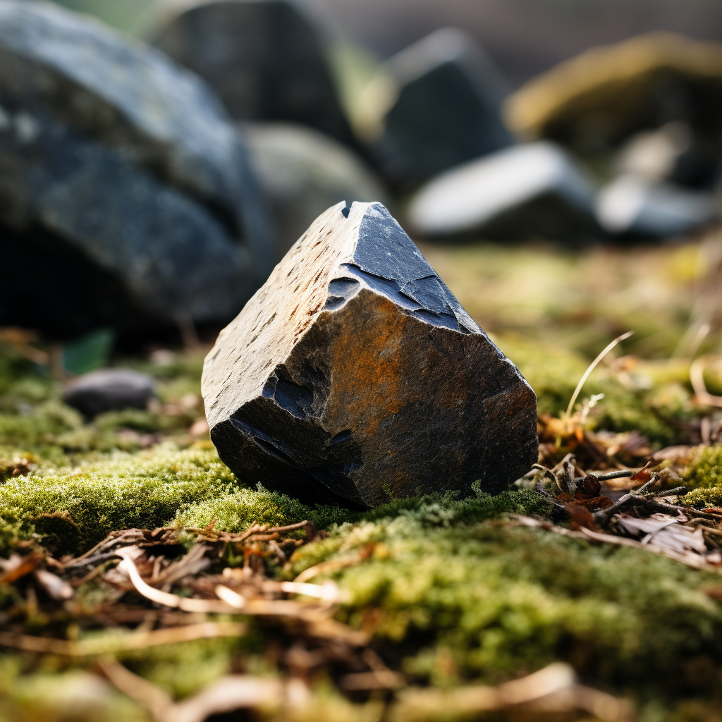 Close-up of a Ground Rock