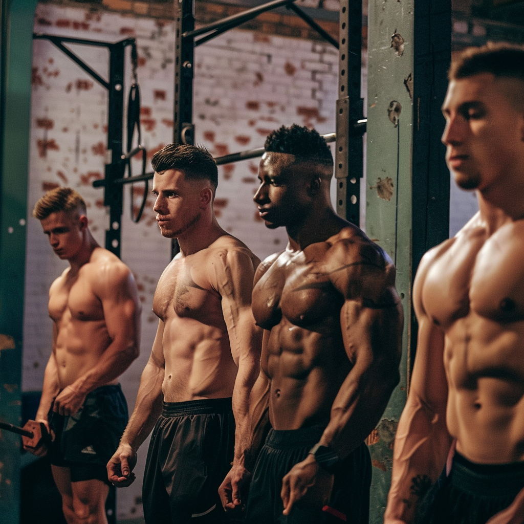 Group of Men CrossFit Training