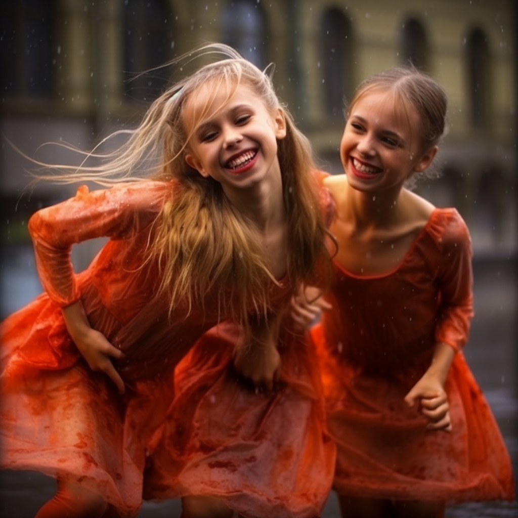 Group of Young Women Ballet