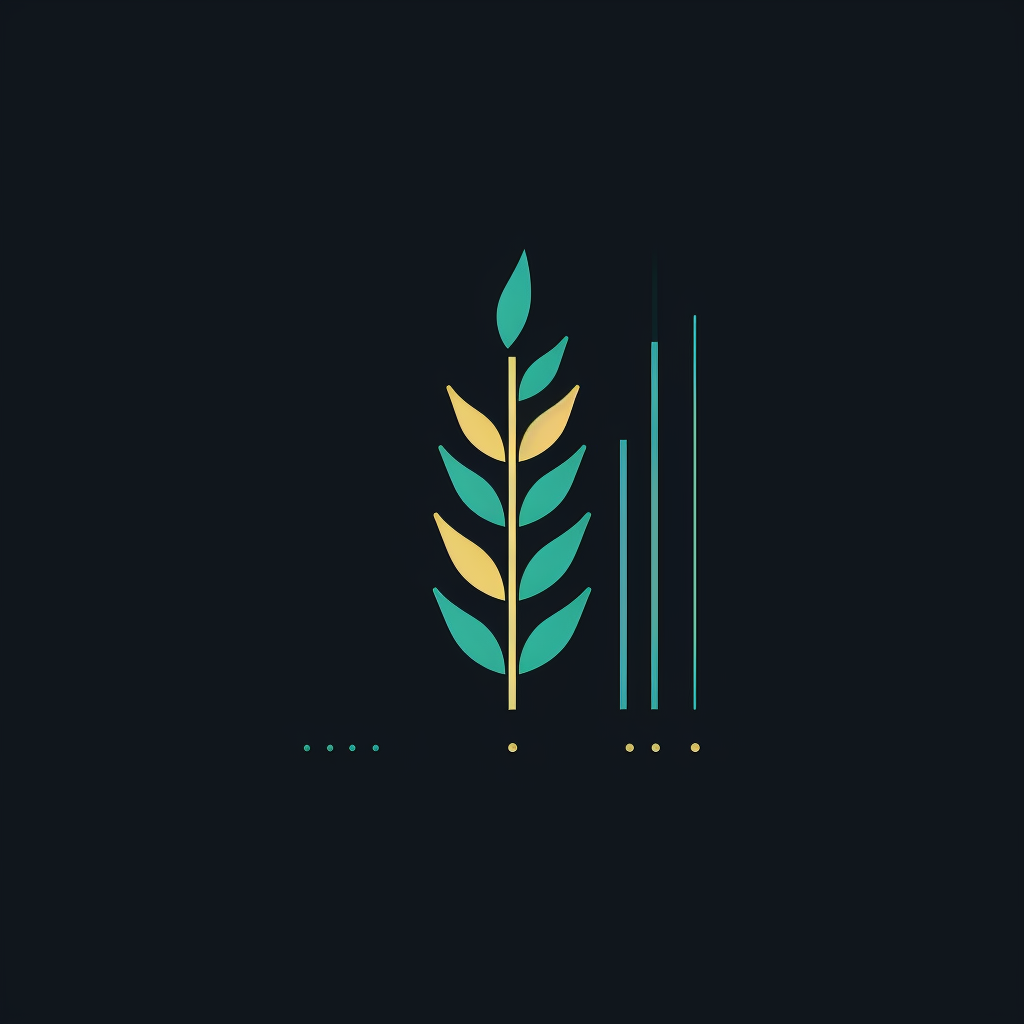 Minimalistic logo portraying growth with chart elements