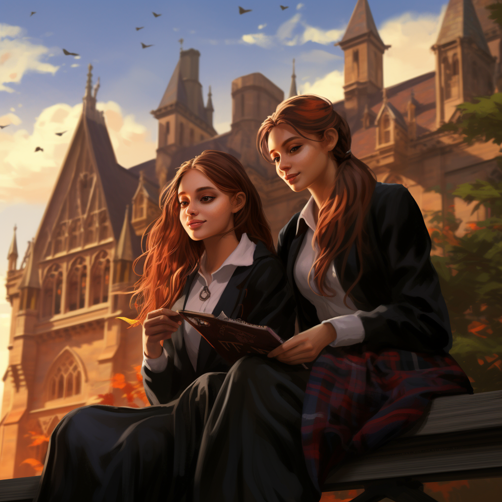 Two Gryffindor Girls at Hogwarts