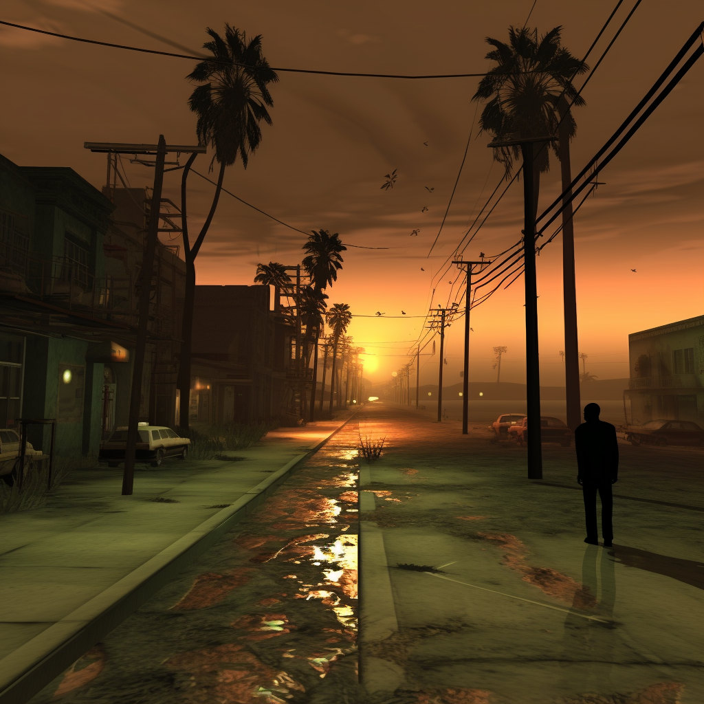 Game play still frames from GTA San Andreas