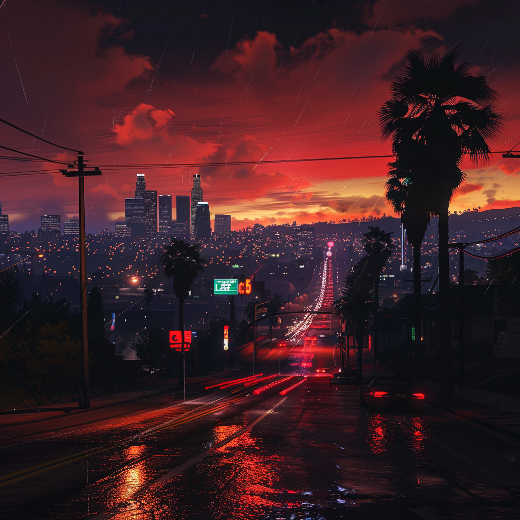 Colorful GTA Loading Screen Artwork