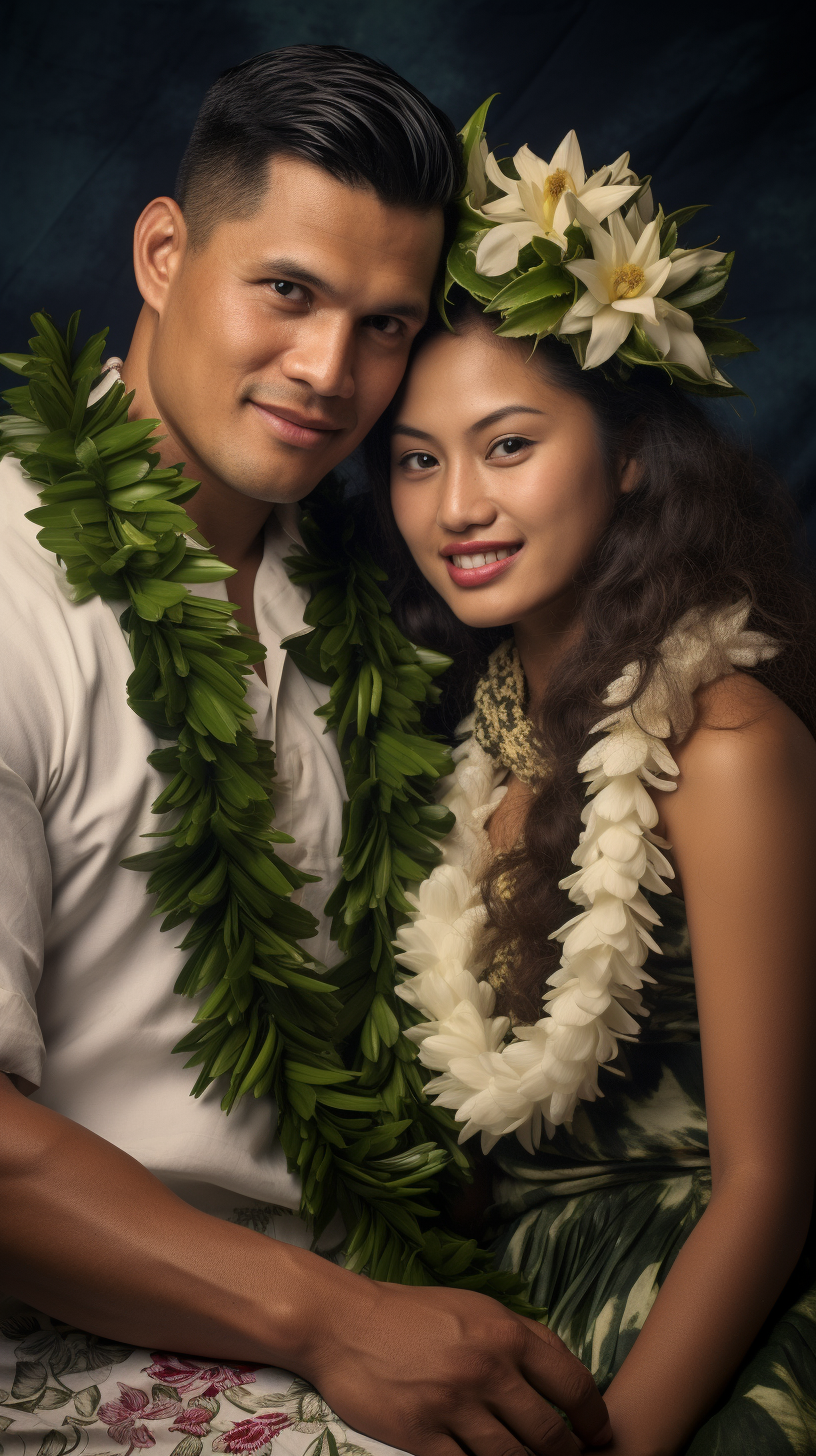 Young couple getting married in Guam