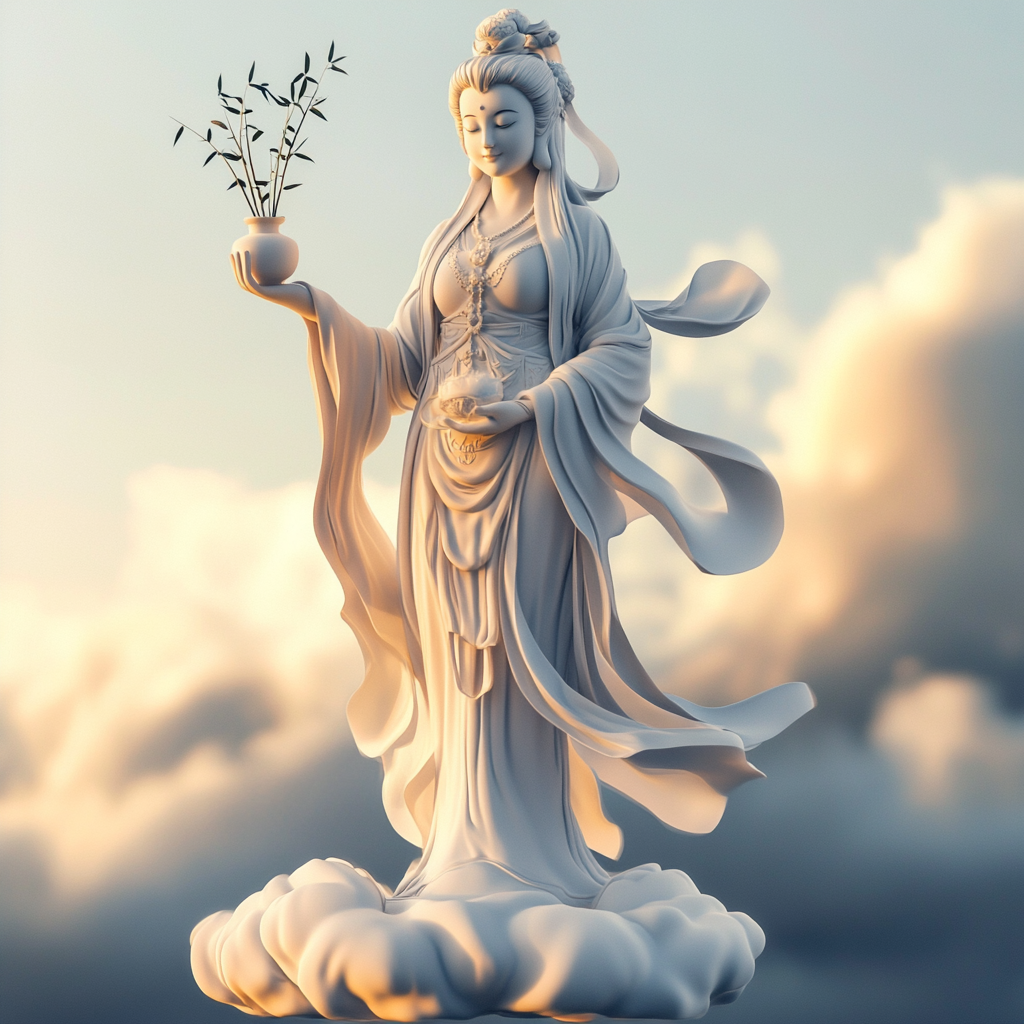 Guanyin Compassionate Bodhisattva Serene Figure