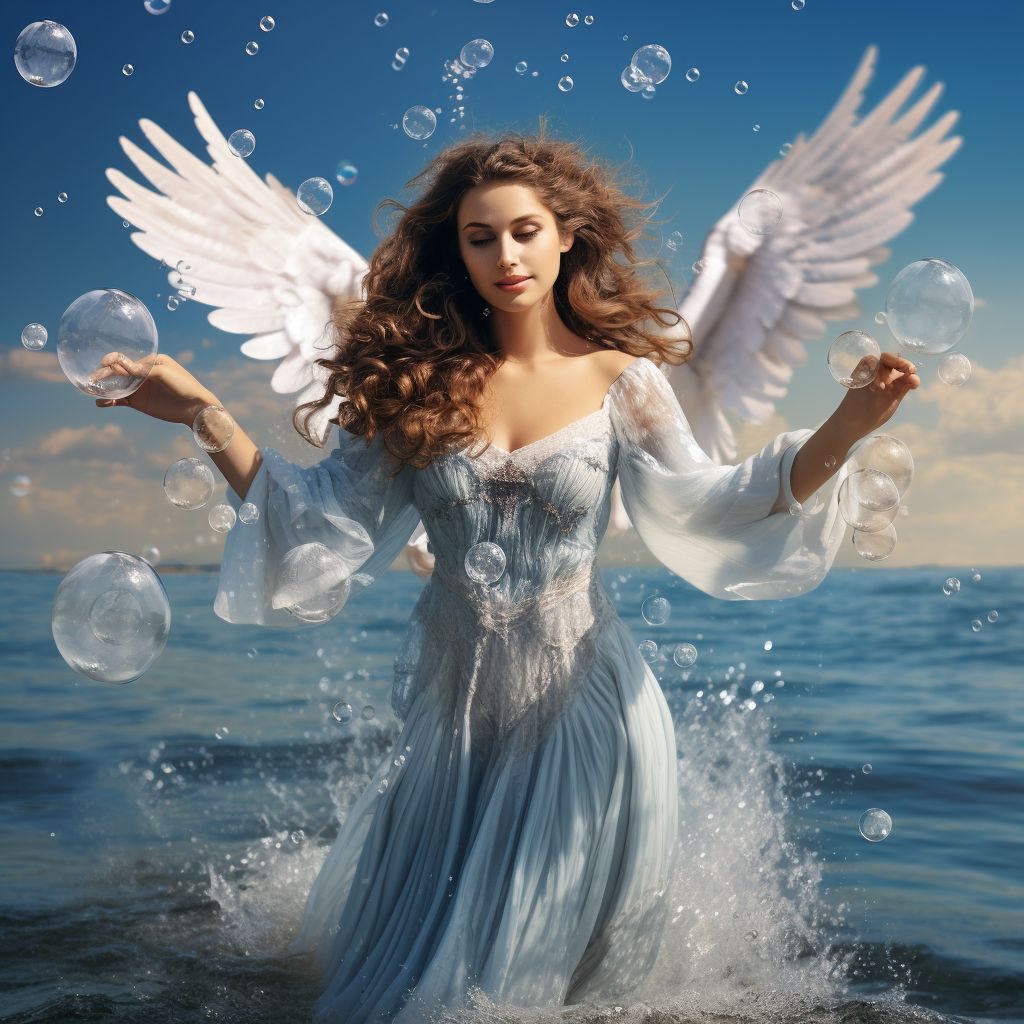 Guardian Angel with Water Elements