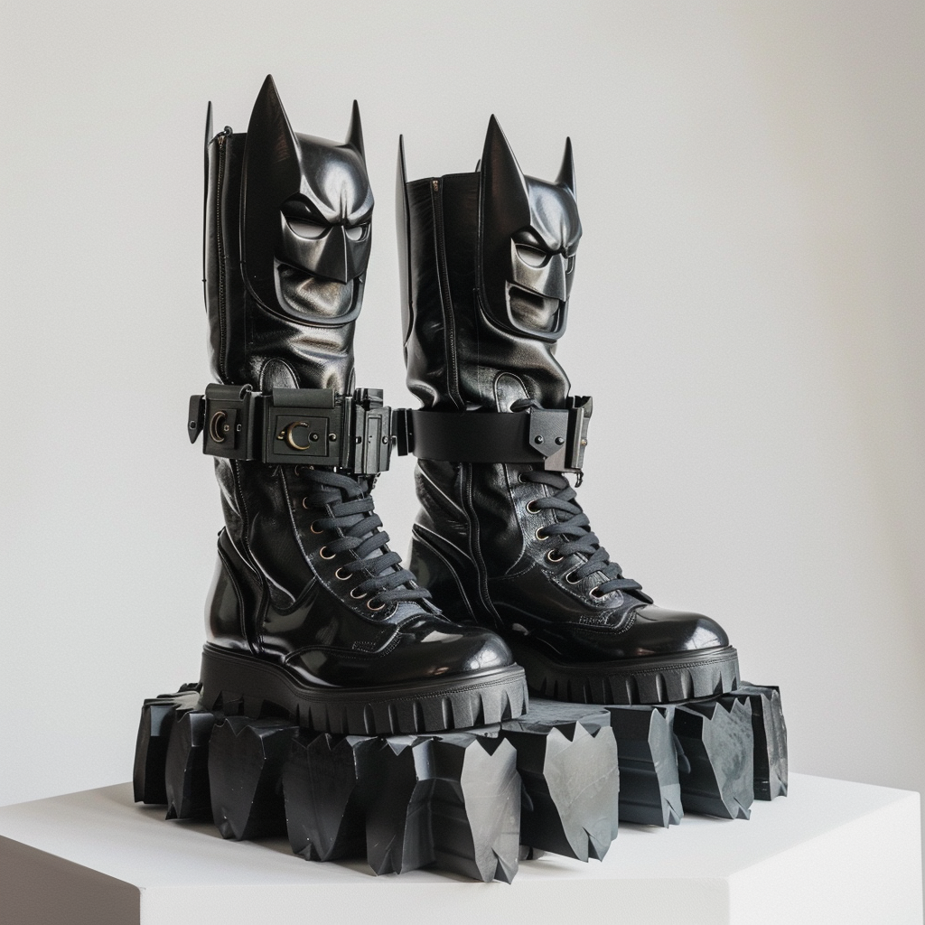 Gucci chunky boots batman style