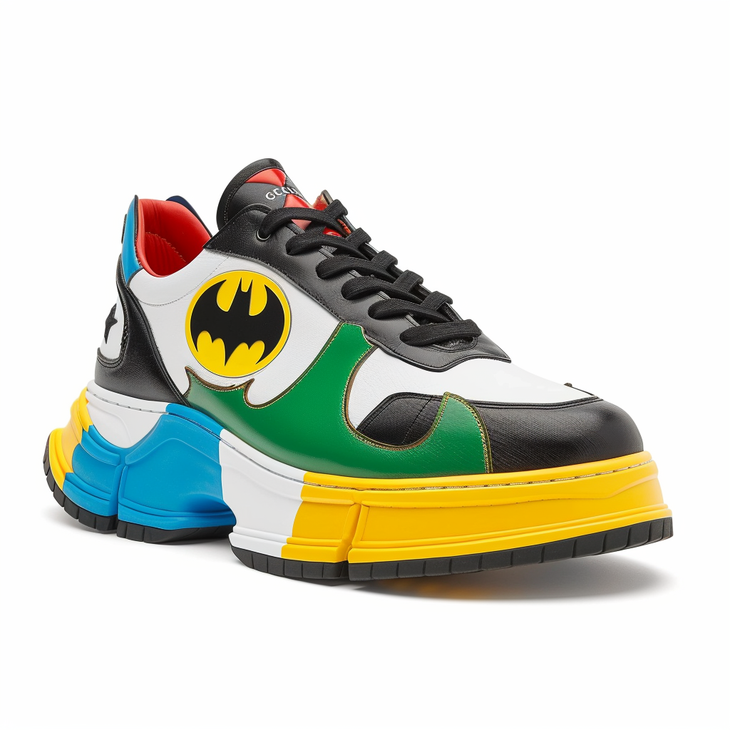 Gucci sneakers batman white background