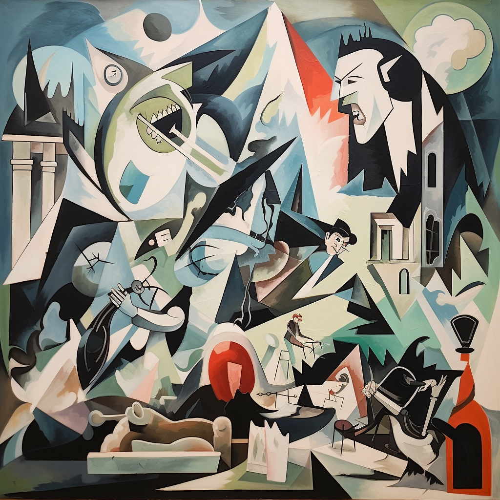 creating a Guernica-inspired image