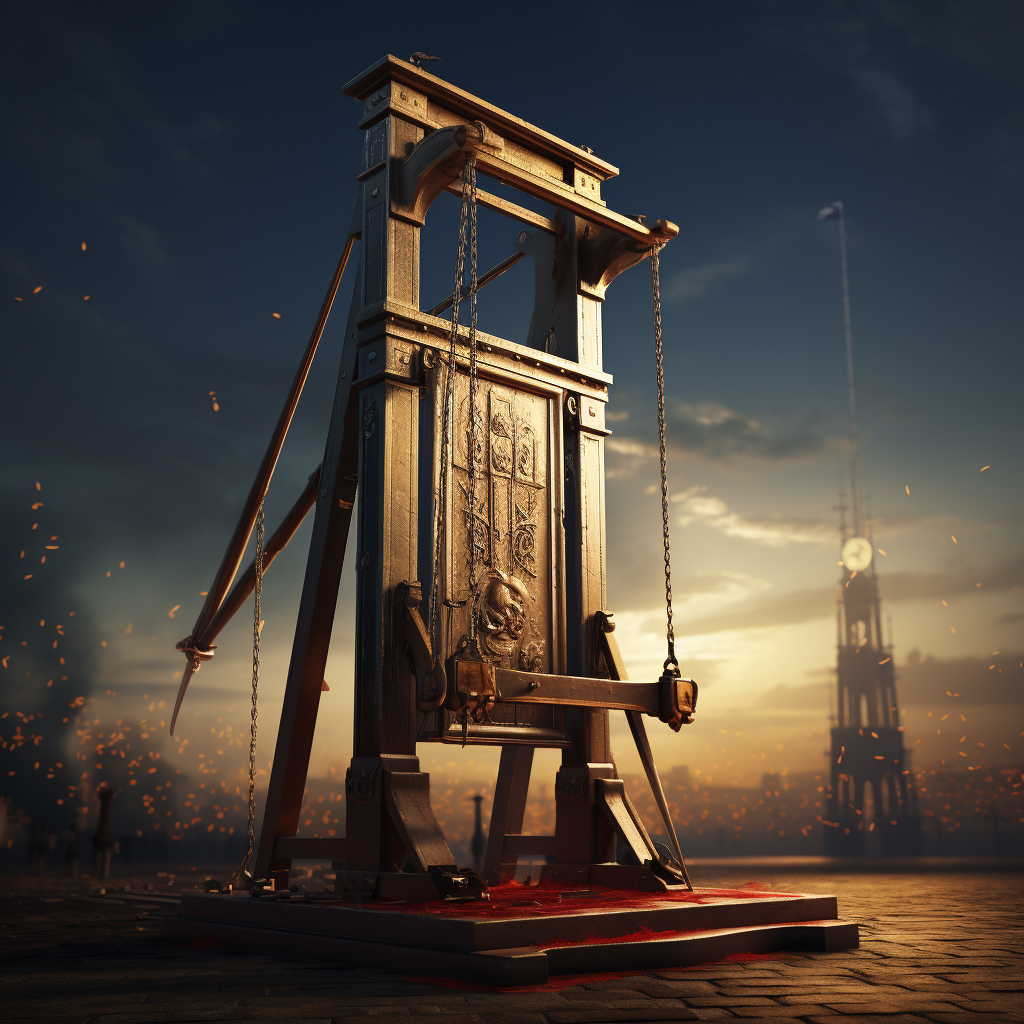 Realistic picture of the Guillotine