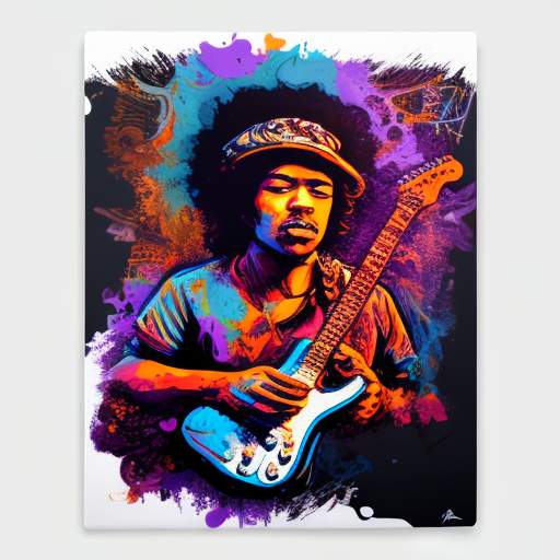 Jimi Hendrix electric guitar concert