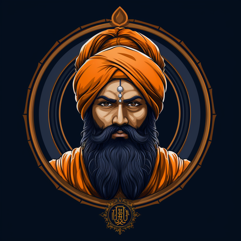 Guru Gobind Singh Jayantin Sikh Logo Face