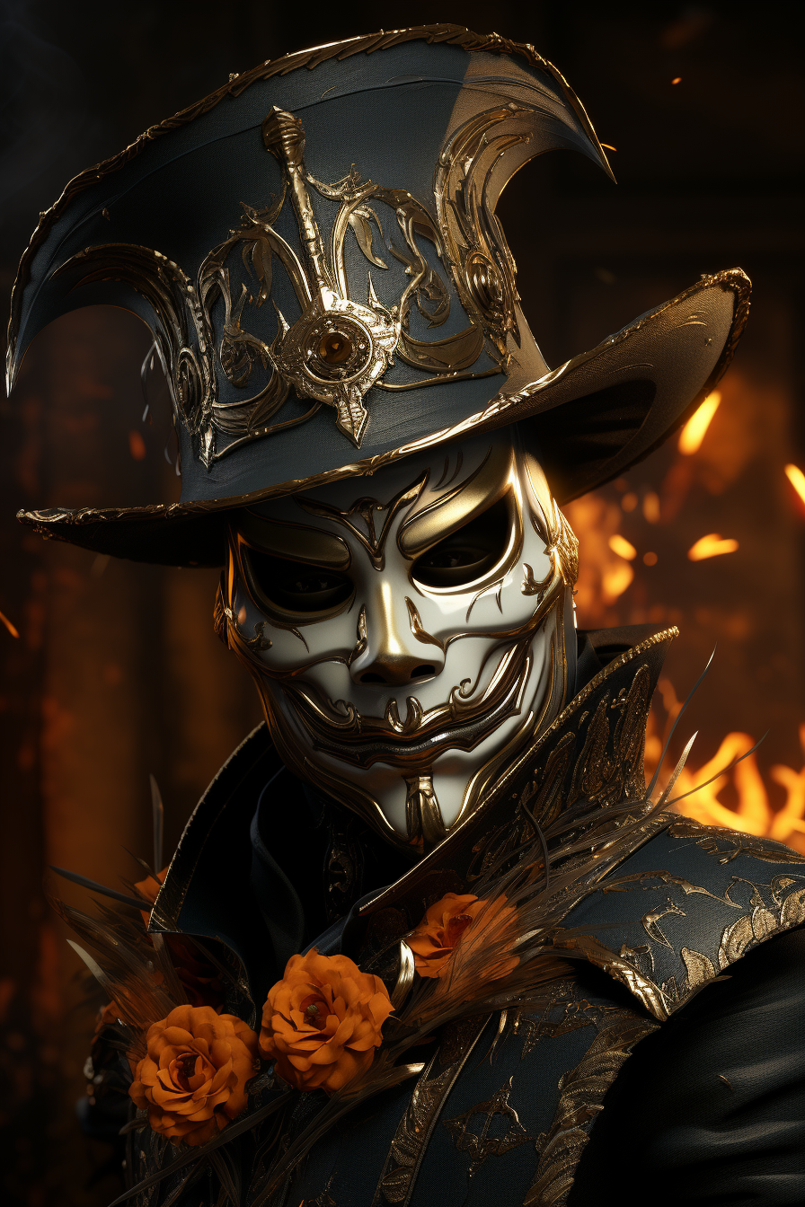 Hyper realistic Guy Fawkes image