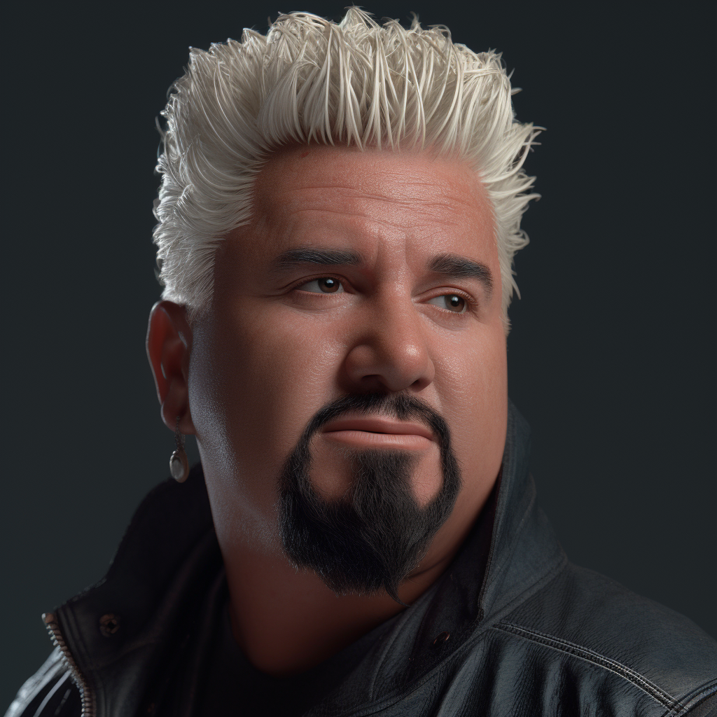 Closeup of Guy Fieri in Agent Gear