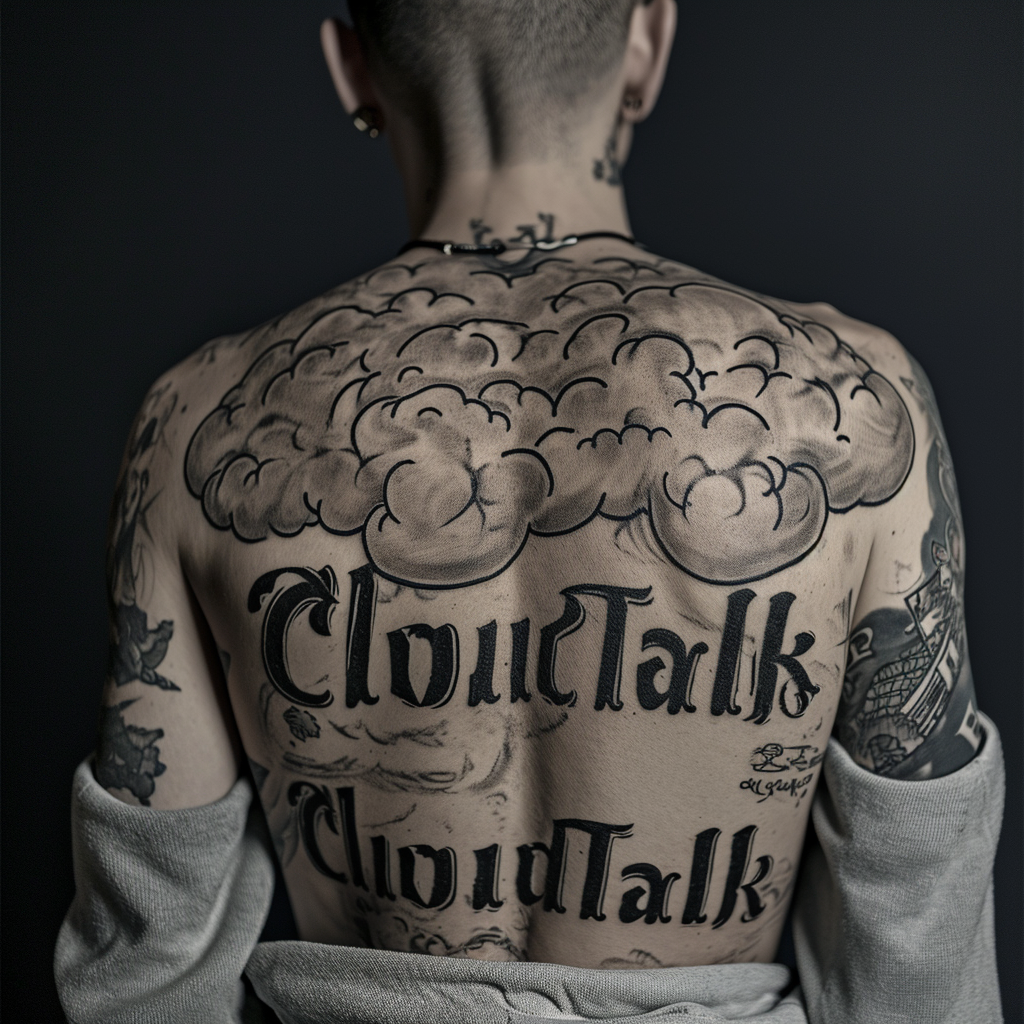 Guy with Tattoo Back CloudTalk