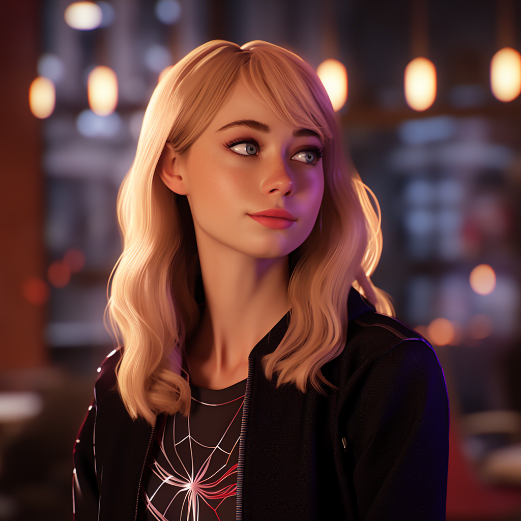 Gwen Stacy in Spider-Woman Suit