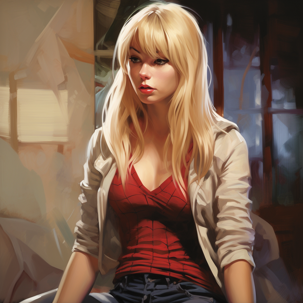 Beautiful Gwen Stacy Art by Julian Totino