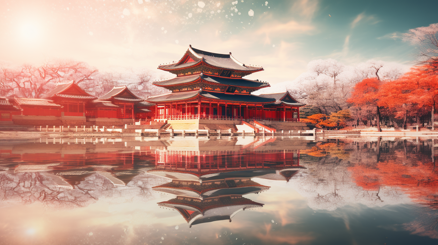 Beautiful Gyeongbokgung Palace in Seoul