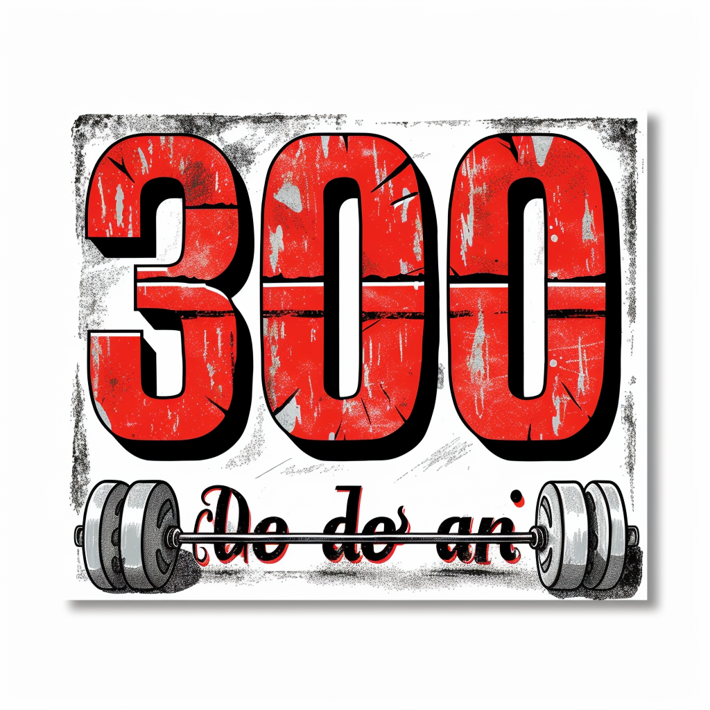 Gym sticker with  30 de ani