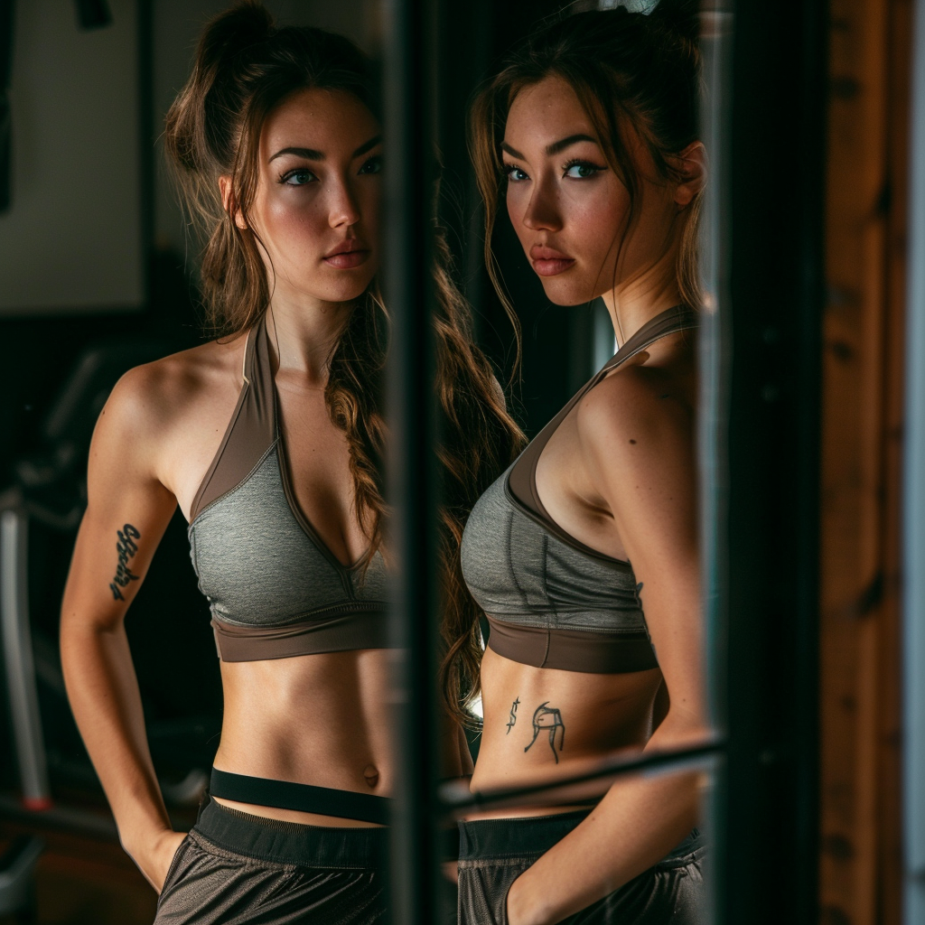 Gym Girly Progress Reflection Mirror